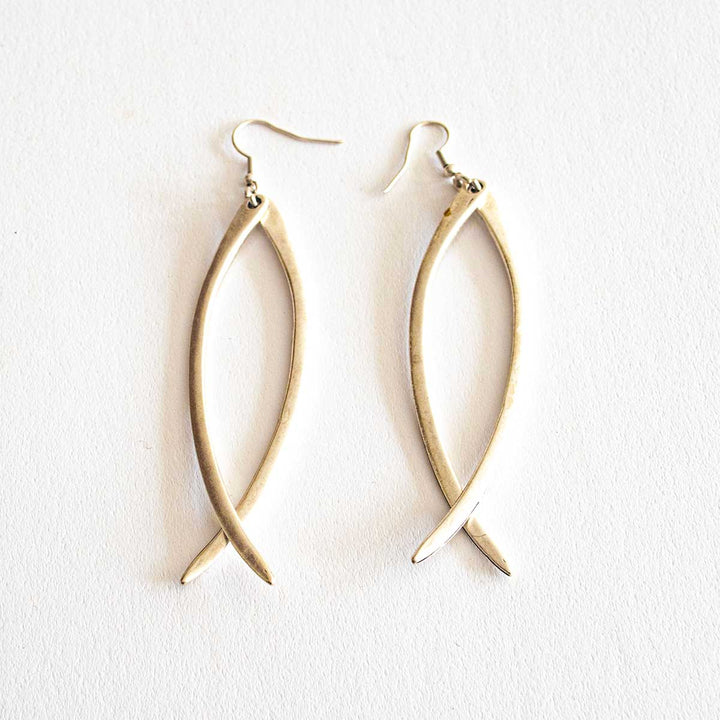 TE4927 FISH EARRINGS