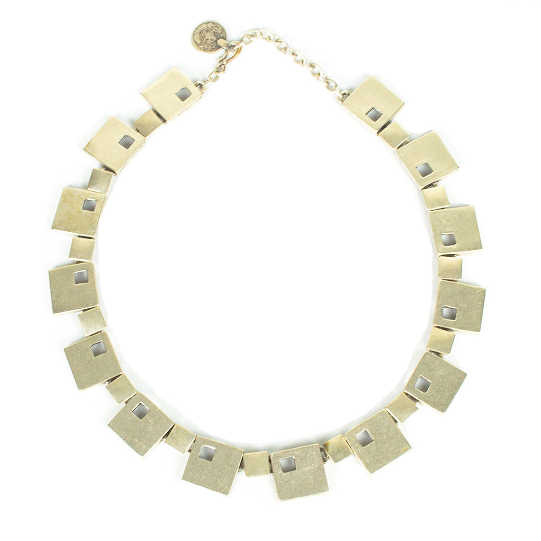 TN1532 MARCH OF SQUARES NECKLACE