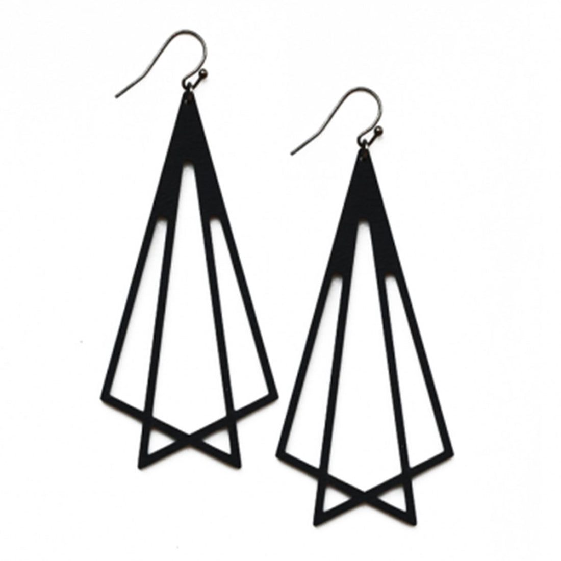 WE04 INTRICATE TRIANGLES EARRING